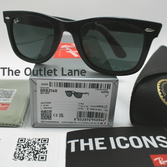 Model Display Ray-Ban Wayfarer Black RB2140 - Picture 3 of 16